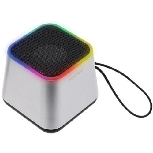 Акустическая система NEWVEW NV-9203 RGB/BT/USB/TF/FM Silver (NWVW-NV-9203-SL)