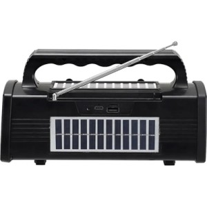 Акустична система NEWVEW NV-9010 Solar Panel/BT/USB/TF/FM Black (NWVW-NV-9010-BK)