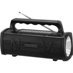 Акустична система NEWVEW NV-9010 Solar Panel/BT/USB/TF/FM Black (NWVW-NV-9010-BK)