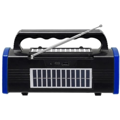 Акустическая система NEWVEW NV-9010 Solar Panel/BT/USB/TF/FM Blue (NWVW-NV-9010-BL)