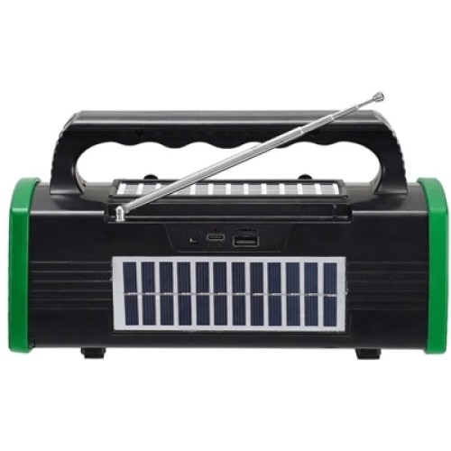 Акустическая система NEWVEW NV-9010 Solar Panel/BT/USB/TF/FM Green (NWVW-NV-9010-GN)