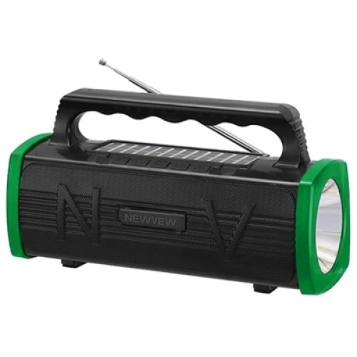 Акустическая система NEWVEW NV-9010 Solar Panel/BT/USB/TF/FM Green (NWVW-NV-9010-GN)
