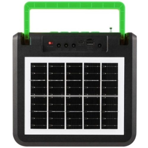 Акустическая система NEWVEW NV-9218 Solar Panel/BT/USB/TF/FM Green (NWVW-NV-9218-GN)