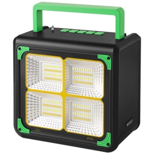 Акустическая система NEWVEW NV-9218 Solar Panel/BT/USB/TF/FM Green (NWVW-NV-9218-GN)