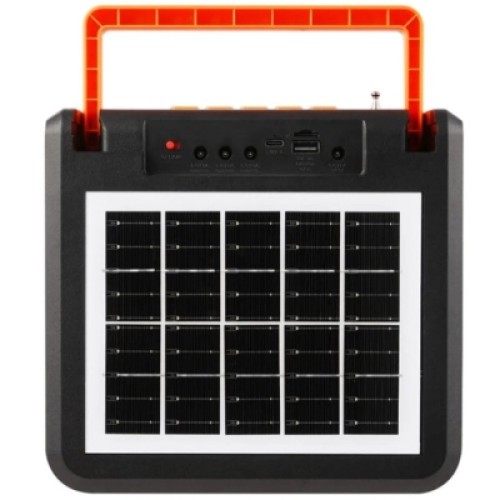 Акустическая система NEWVEW NV-9218 Solar Panel/BT/USB/TF/FM Orange (NWVW-NV-9218-OR)