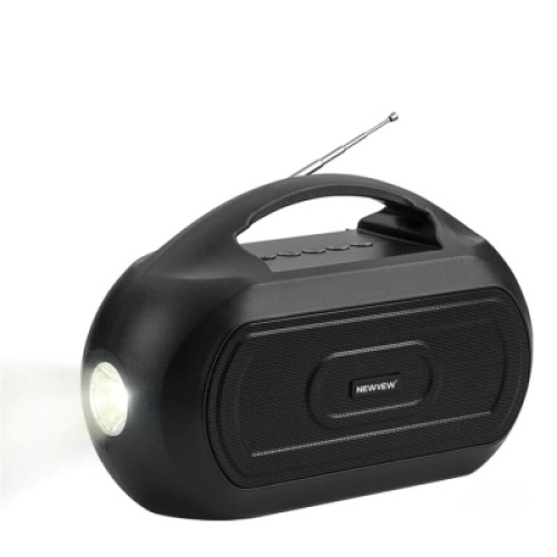 Акустическая система NEWVEW NV-V50 Solar Panel/BT/USB/TF/FM/AUX Black (NWVW-NV-V50-BK)