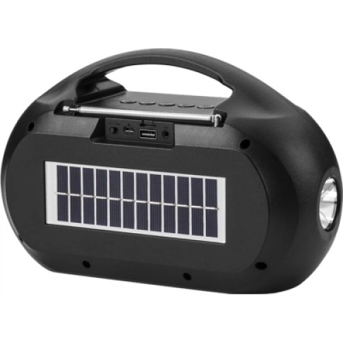 Акустическая система NEWVEW NV-V50 Solar Panel/BT/USB/TF/FM/AUX Red (NWVW-NV-V50-RD)