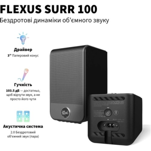 Акустическая система Klipsch Flexus SURR 100 Black для системи Klipsch Flexus Core (1072081) Акустическая система Klipsch Flexus SURR 100 Black для системи Klipsch Flexus Core (1072081)