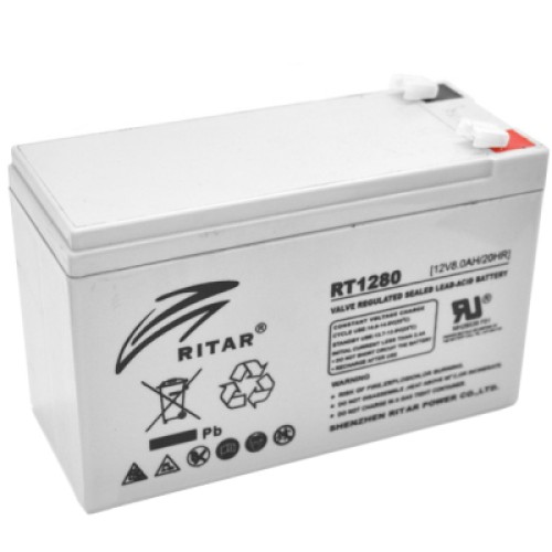 Батарея к ИБП Ritar AGM RT1280B, 12V-8Ah (RT1280B)