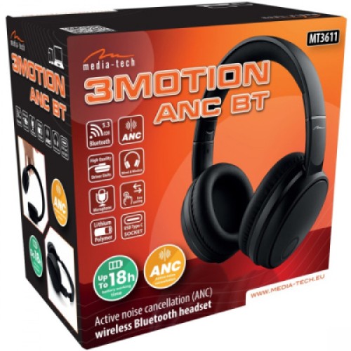 Наушники Media-Tech MT3611 Bluetooth Black (MT3611)