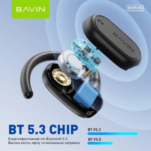 Наушники BAVIN BAVIN-80 Hi-Res Black (HB-BA-80-BK)