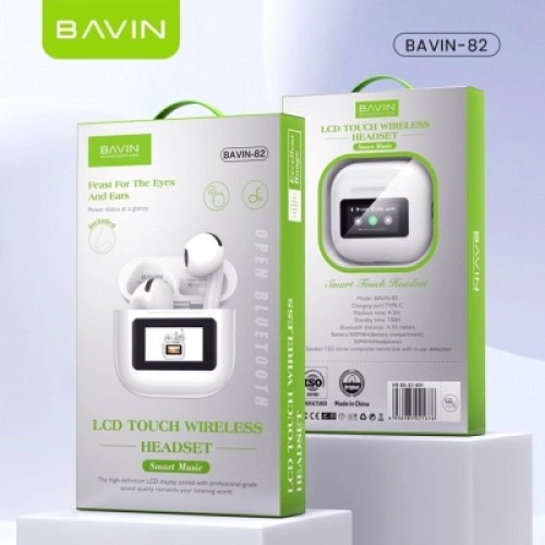 Наушники BAVIN BAVIN-82 Hi-Res LCD Tough White (HB-BA-82-WH)