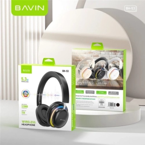 Наушники BAVIN BH-53 Hi-Res RGB LIGHT Black (HB-BH-53 BK)