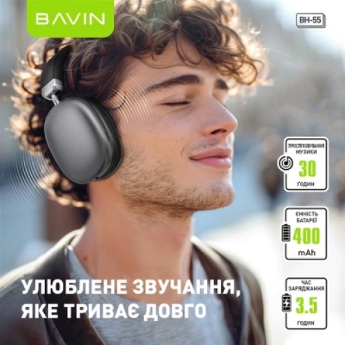 Наушники BAVIN BH-55 Hi-Res Black (HB-BH-55 BK)