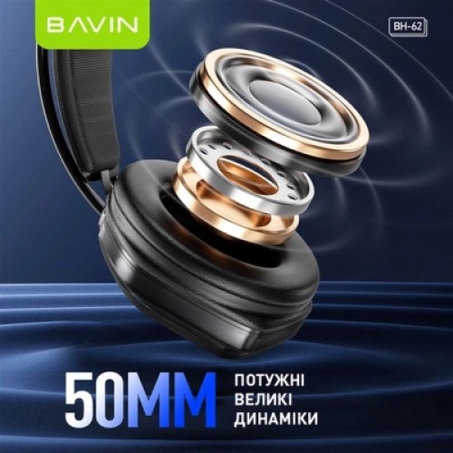 Наушники BAVIN BH-62 Gaming Hi-Res RGB LIGHT Black (HB-BH-62-BK)