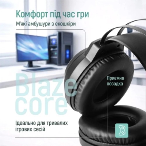 Наушники ColorWay BlazeCore RGB Black (CW-HPG03BK)