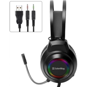 Наушники ColorWay BlazeCore RGB Black (CW-HPG03BK)