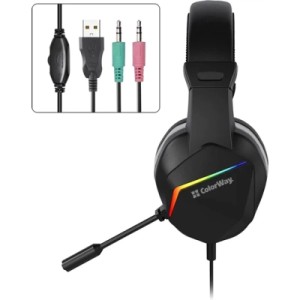 Наушники ColorWay Bloodwave LED Black (CW-HPG01BK)