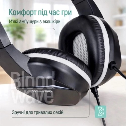 Наушники ColorWay Bloodwave LED Black (CW-HPG01BK)