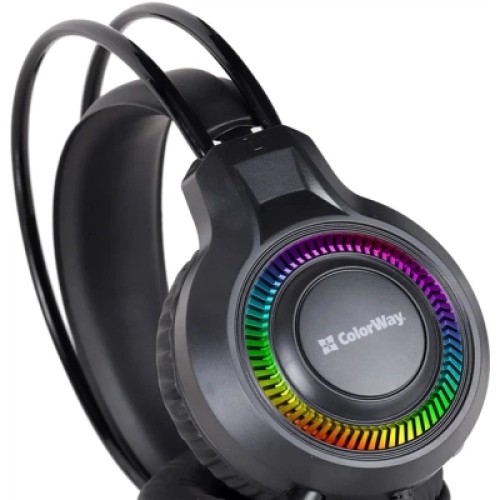 Наушники ColorWay GlowCore RGB Black (CW-HPG02BK)