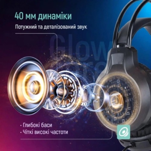 Наушники ColorWay GlowCore RGB Black (CW-HPG02BK)
