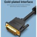 Кабель мультимедийный DVI M to VGA M 3.0m 24+5pin black Vention (EACBI)
