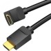 Кабель мультимедийный HDMI M to HDMI M 1.0m V2.0 4K60Hz 90° corner PVC black Vention (AARBF)