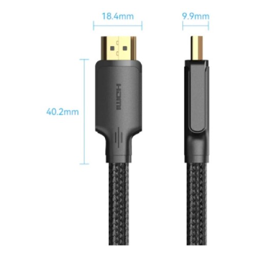Кабель мультимедийный HDMI M to HDMI M 12.0m V2.0 4K30Hz braided Vention (ALLBM)