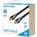 Кабель мультимедийный HDMI M to HDMI M 15.0m V2.0 4K60Hz braided zinc alloy black Vention (ALMBN)