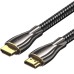 Кабель мультимедийный HDMI M to HDMI M 15.0m V2.0 4K60Hz braided zinc alloy black Vention (ALMBN)