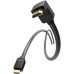Кабель мультимедийный HDMI M to HDMI M 2.0m V2.0 4K60Hz 90° corner PVC black Vention (AAQBH)