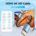 Кабель мультимедийный HDMI M to HDMI M 3.0m V2.0 4K60Hz aluminum alloy blue Vention (ALHSI)
