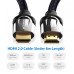 Кабель мультимедийный HDMI M to HDMI M 3.0m V2.0 4K60Hz braided zinc alloy black Vention (VAA-B05-B300)