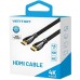 Кабель мультимедийный HDMI M to HDMI M 3.0m V2.0 4K60Hz braided zinc alloy black Vention (ALMBI)