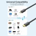 Кабель мультимедийный HDMI M to HDMI micro M 2.0m V2.0 4K60Hz 18Gbps black Vention (AGIBH)