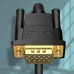 Кабель мультимедийный VGA M to VGA M 1.0m ferrite black Vention (DAEBF)