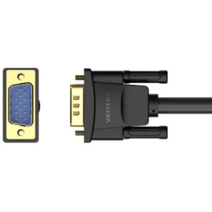 Кабель мультимедійний VGA M to VGA M 25.0m ferrite black Vention (DAEBS)