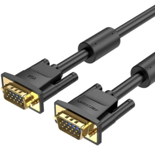 Кабель мультимедийный VGA M to VGA M 25.0m ferrite black Vention (DAEBS)