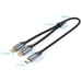 Кабель мультимедийный USB-C M to 2xRCA F 0.5m black Vention (BGVHD)