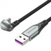 Дата кабель USB 2.0 AM to USB-C 1.5m 66W 180° U-Shaped aluminum alloy Vention (COHHG)
