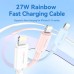 Дата кабель USB-C to Lightning 1.0m PD27W PVC blue Vention (LAKSF)