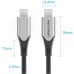 Дата кабель USB-C to USB-C 0.5m 60W USB 3.1 cotton braided Vention (TAAHD)