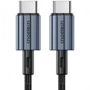 Дата кабель USB-C to USB-C 1.2m 60W braided black Choetech (XCC-1014)
