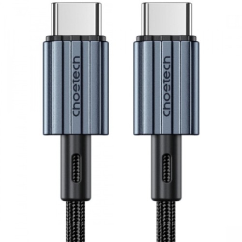 Дата кабель USB-C to USB-C 1.2m 60W braided black Choetech (XCC-1014)
