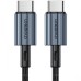 Дата кабель USB-C to USB-C 1.2m 60W braided black Choetech (XCC-1014)