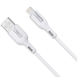 Дата кабель USB 2.0 AM to Lightning 1.0m 2.4A white Choetech (XAL-0003-WH-V2)
