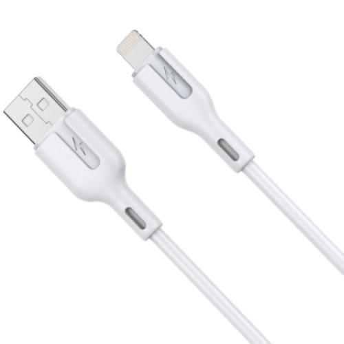 Дата кабель USB 2.0 AM to Lightning 1.0m 2.4A white Choetech (XAL-0003-WH-V2)