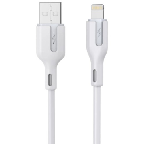 Дата кабель USB 2.0 AM to Lightning 1.0m 2.4A white Choetech (XAL-0003-WH-V2)