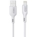 Дата кабель USB 2.0 AM to Lightning 1.0m 2.4A white Choetech (XAL-0003-WH-V2)