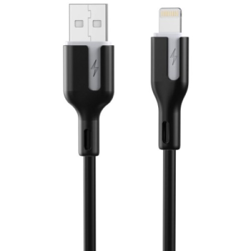 Дата кабель USB 2.0 AM to Lightning 1.0m 2.4A black Choetech (XAL-0003-BK-V2)